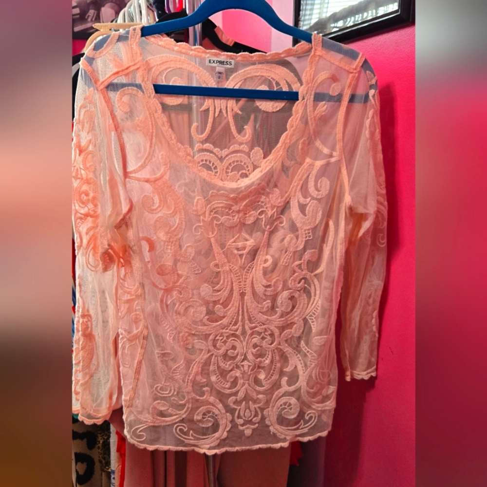 Sheer woman's blouse